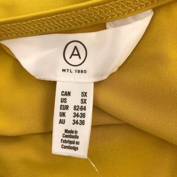 🆕 Addition Elle Mustard Yellow Sleeveless *NWT* sz 5X - Picture 4 of 4